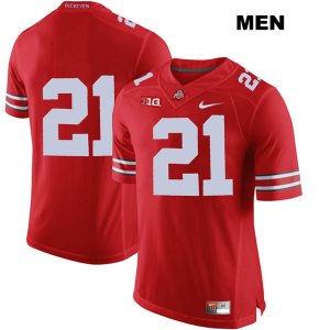 Men's NCAA Ohio State Buckeyes Marcus Williamson #21 College Stitched No Name Authentic Nike Red Football Jersey UQ20R04HB